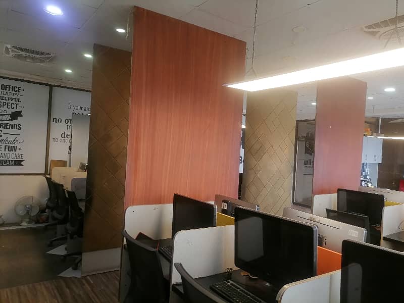 Commercial Furnished Office for Rent With complete workspace Setup for Up to 30 members team at Mian Susan road 12