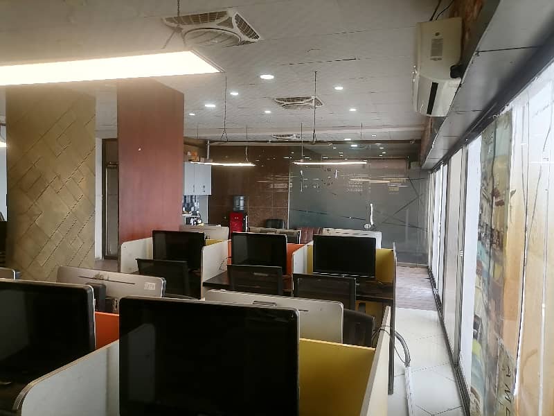 Commercial Furnished Office for Rent With complete workspace Setup for Up to 30 members team at Mian Susan road 13