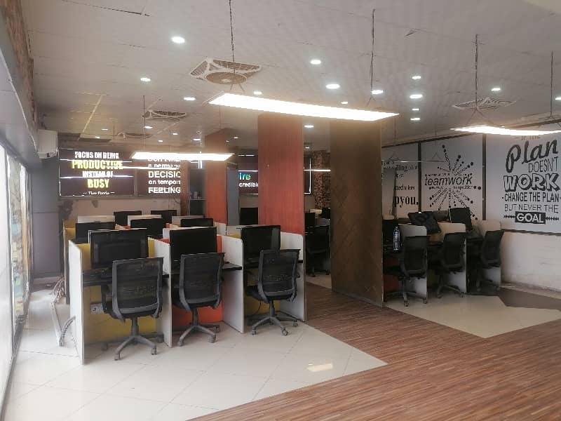 Commercial Furnished Office for Rent With complete workspace Setup for Up to 30 members team at Mian Susan road 17