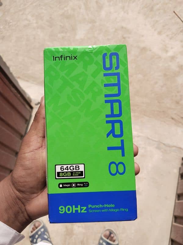 infnix smart 8 full box(4 64) 10/10 condition 8