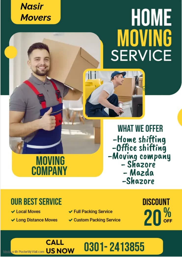 Home shifting - Mover & Packer - Office Moving service 0