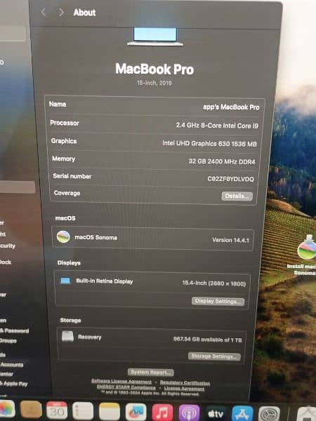 3 UNITS MACBOOK PRO 2019 CTO I5 INCH TOUCHBAR I9 8 CORE 32GB RAM 1TB 4