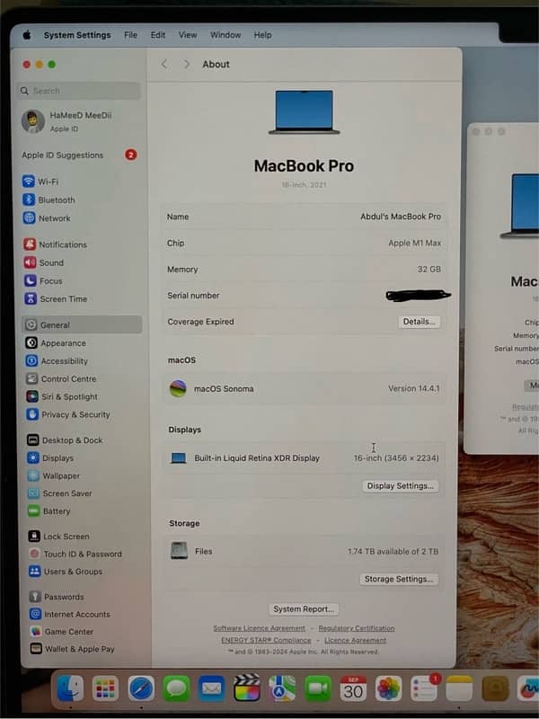 MacBook Pro M1 Max 16 Inch 2021 2