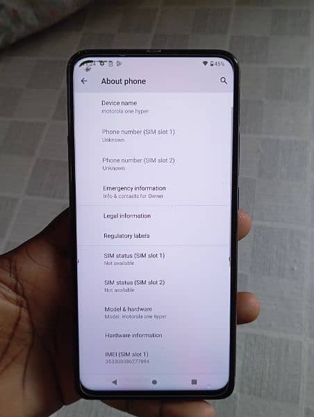 Moto one hyper best Camera n Gameing Phone Sale n exchange possible 5