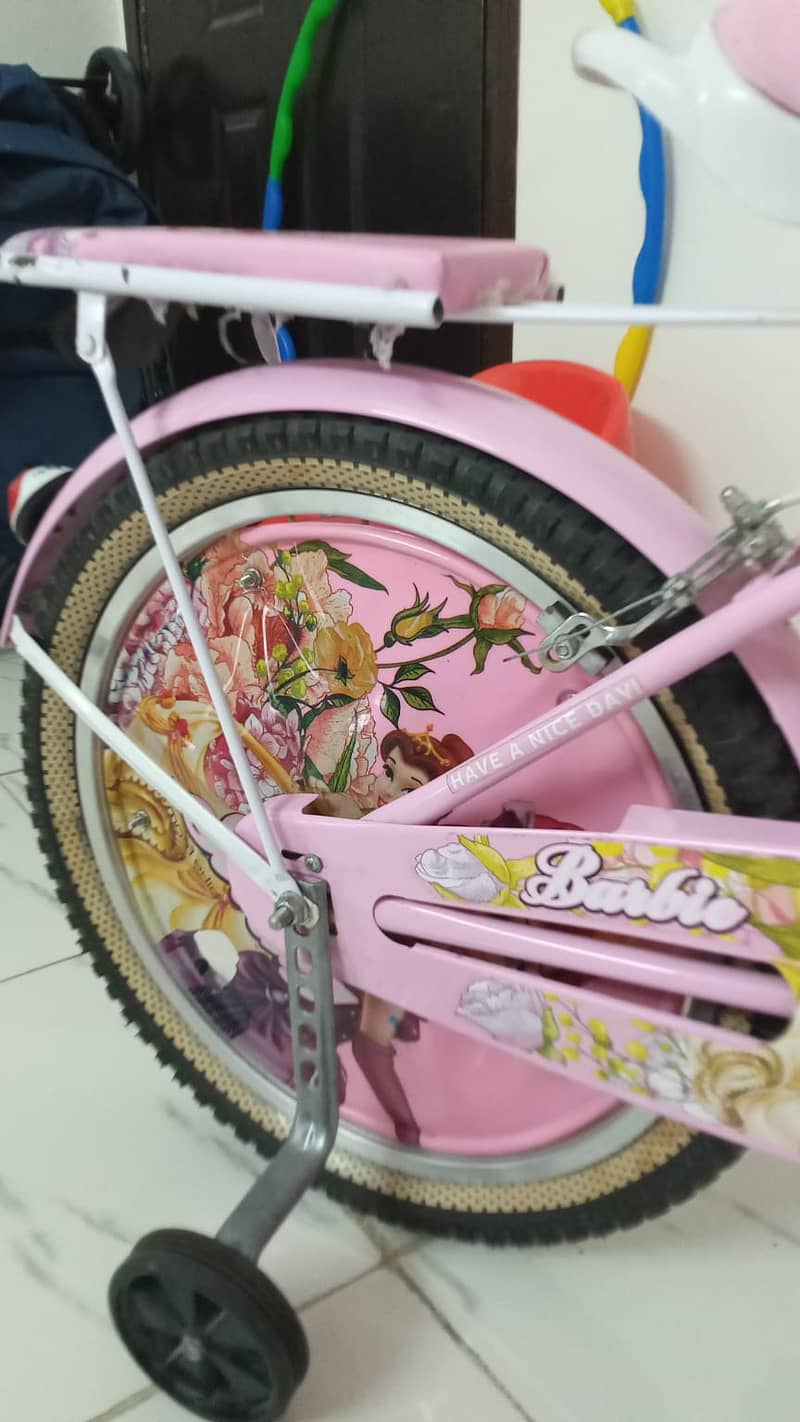 CYCLE FOR GIRLS (BARBIE DOLL CYCLE ) AVAILBLE FOR SALE URGENT 8