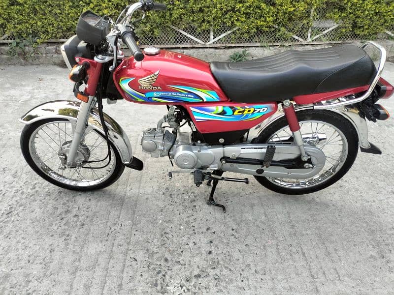 Honda CD70 model 2024 Rawalpindi number 03341511728 1