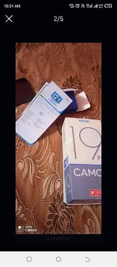 tecno camon 19 pro good conditions not a zero fault with all accessori