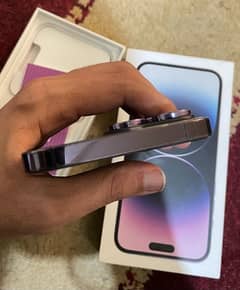 iphone 14 promax deep purple 256gb non pta four month sim working