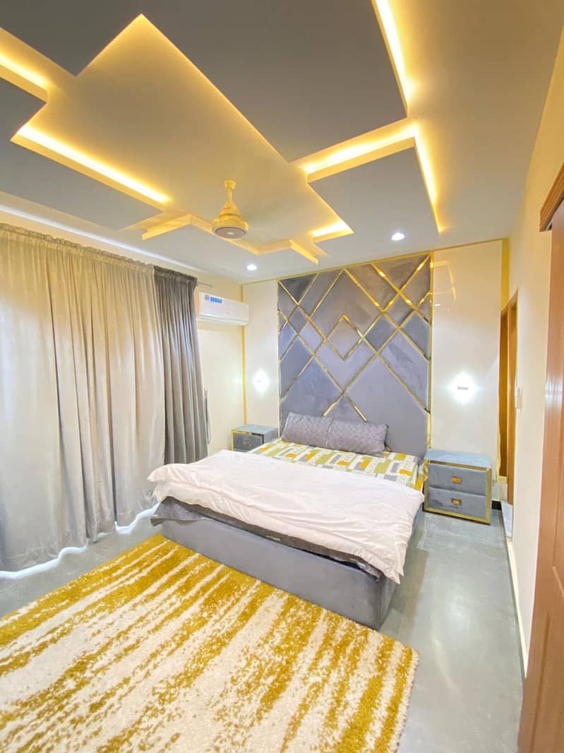 Brand New Two Bed Fully Furnished Apartment For Per Rent In Bahria Town Phase 7 7