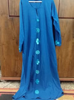 blue abaya