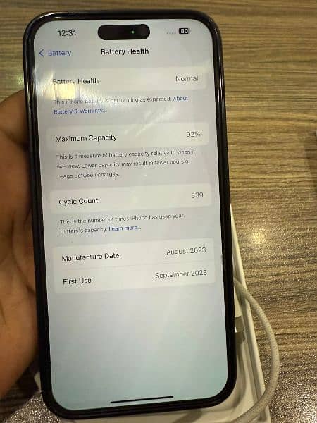 iphone 15 pro max 256gb PTA approved 3