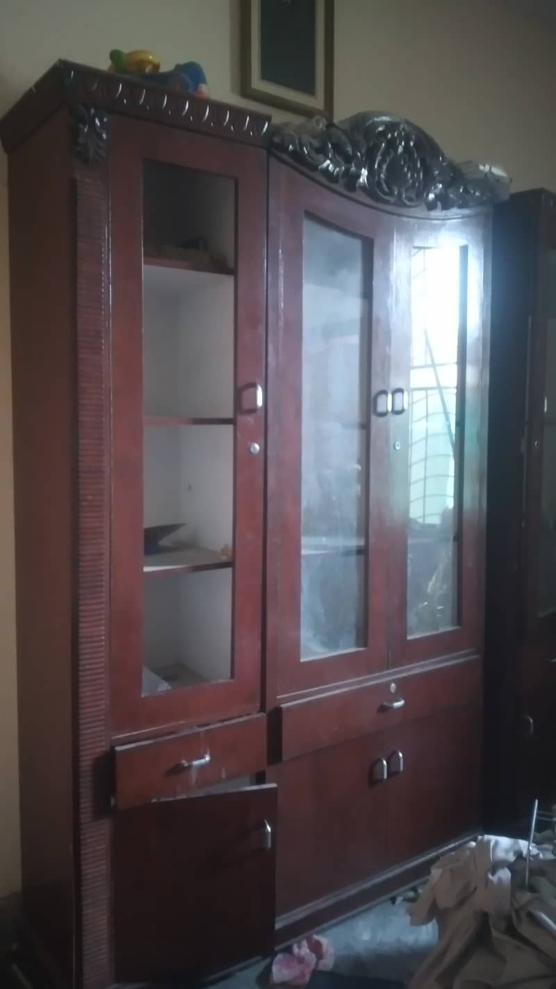 Showcase And Double Cupboard For Sale 1