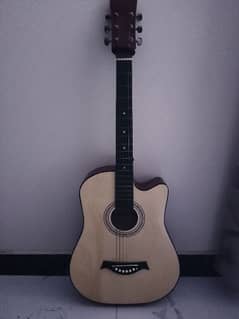 Acoustic guitar with action rod cheap price new condition