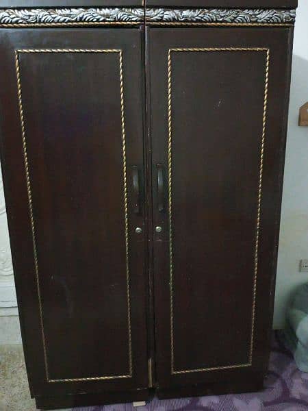 wooden 2 door cupboard 0