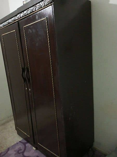 wooden 2 door cupboard 1