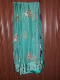 Sea Green Color Saree for Ladies 0