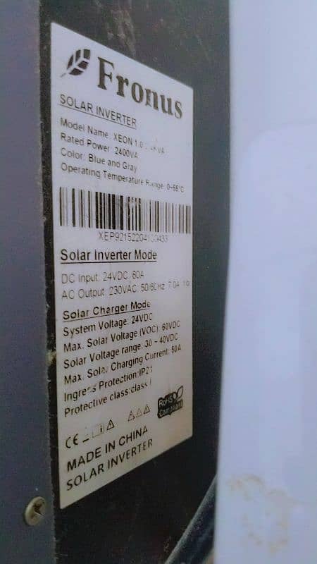 Fronus 2.4 solar inverter 2