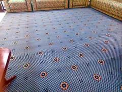 Blue Wall -to- Wall Carpet