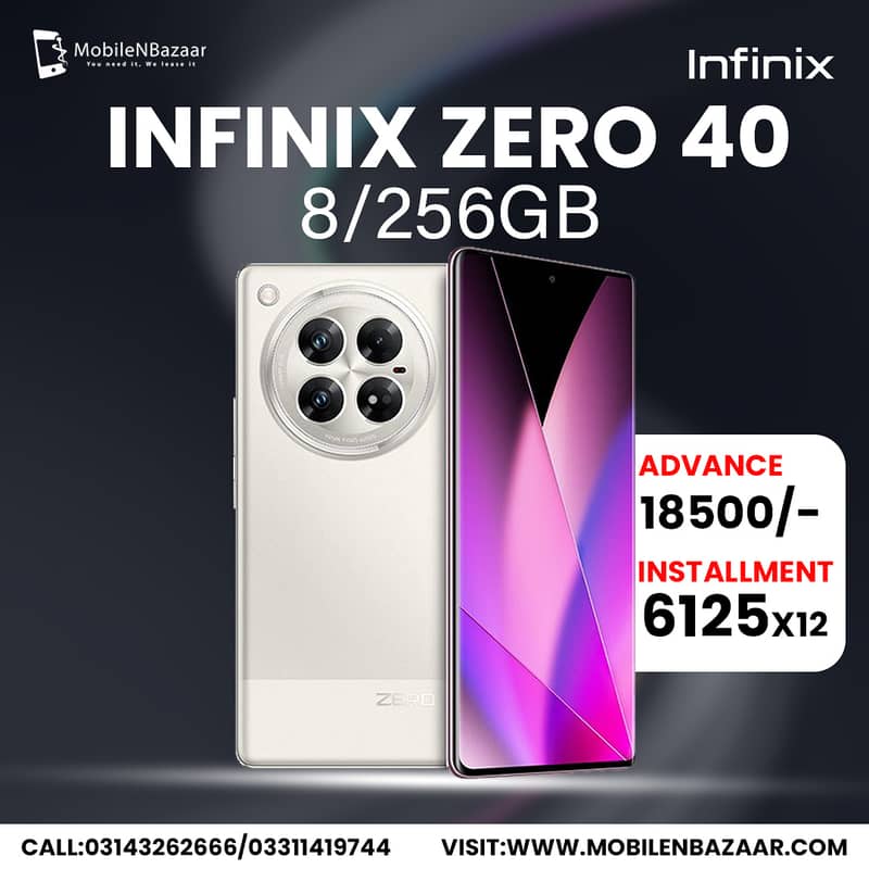 INFINIX ZERO 40 (4G) AVAILABLE ON INSTALLMENT 0