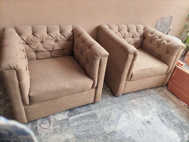 2 Single Seater Sofa Set 4