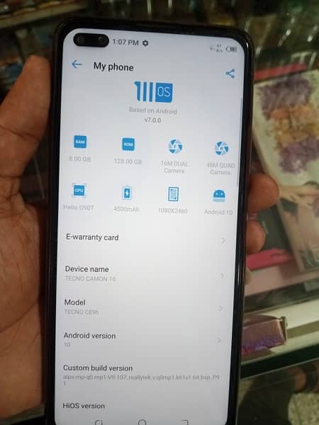 Tecno camon 16 128gb/8/ram 2