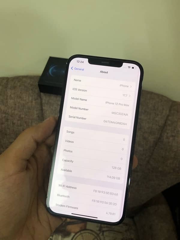 iphone 12 pro max 128 gb dual approved 9