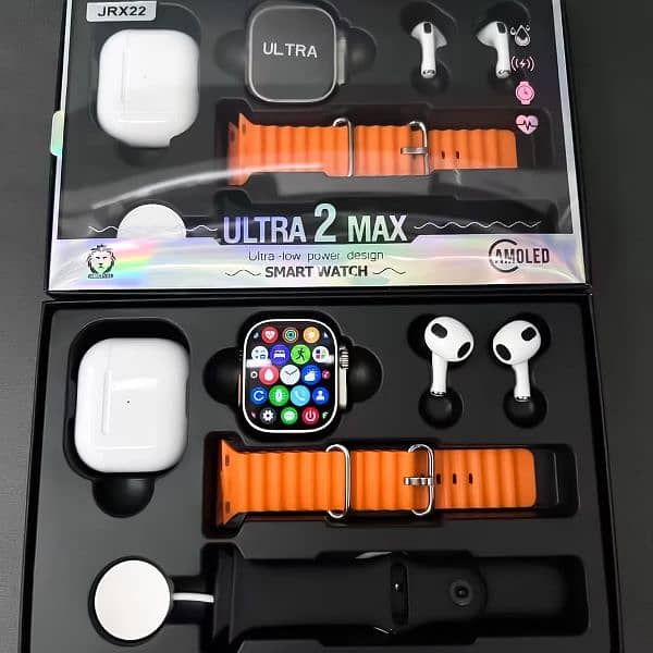 Ultra 2 Max Smart Watch with Earbuds Pro 1