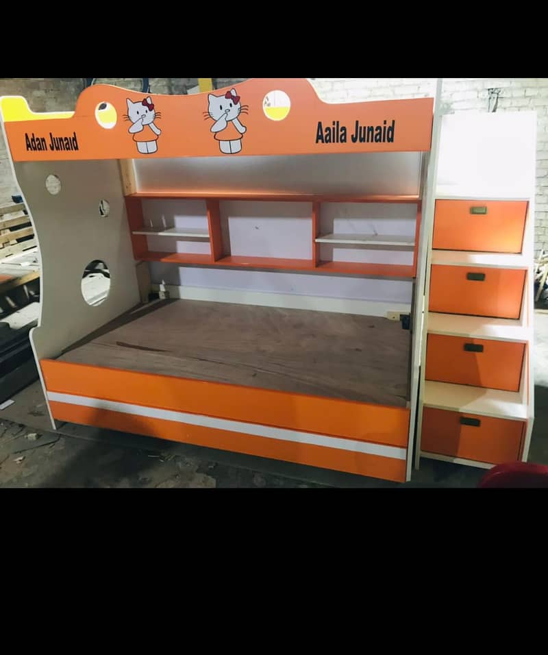 Bunk bed | Kid wooden bunker bed | kids bed | Double bed | Triple bed 3