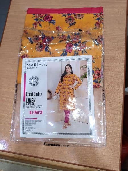 FATIMA COLLECTIONS MARIA-B 2PCS LINEN UNSTITCHED 4