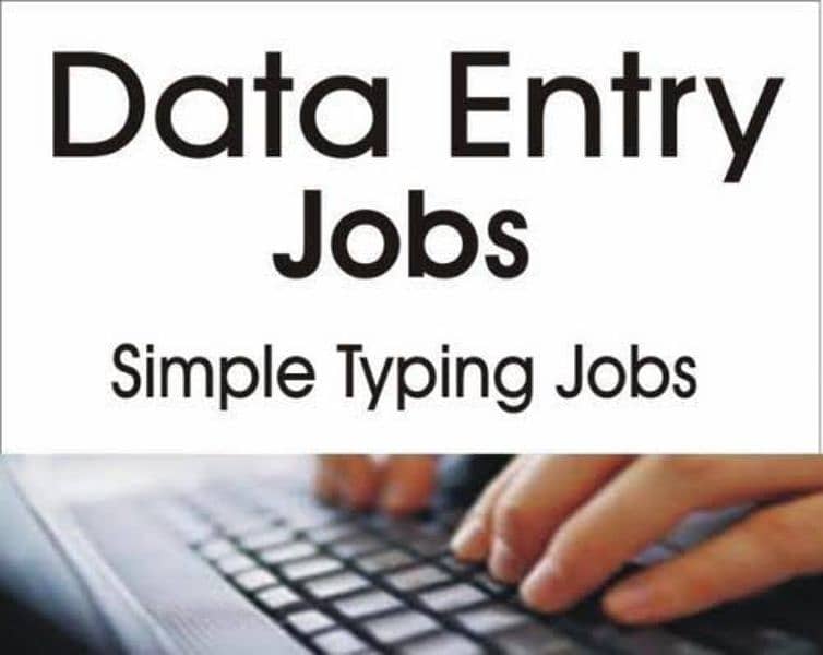 Online data typing part time home based jobs for females and male appy 0