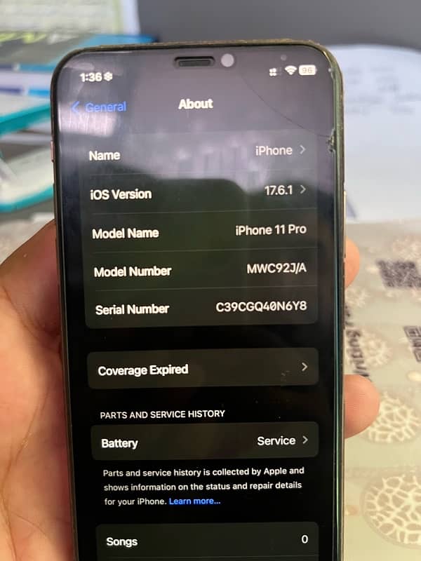 IPHONE 11 pro 256 gb PTA approve 6