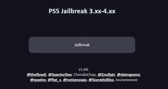 PS5 Disc edition Jailbreak model