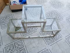 Aluminum & Glass Table