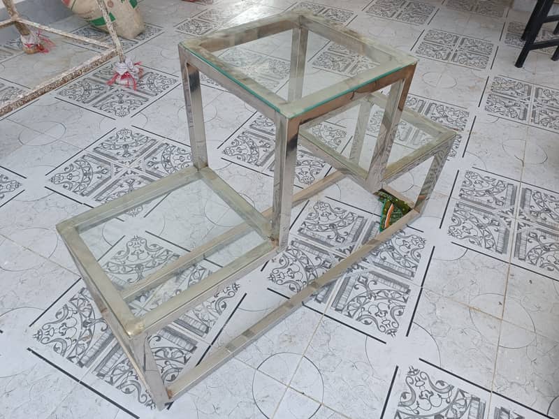 Aluminum & Glass Table 1