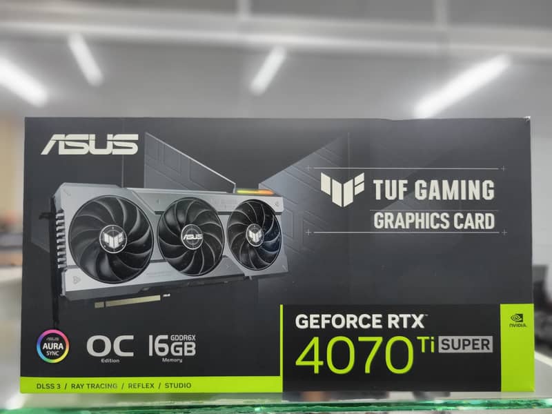 4000 series Asus Tuf gaming RTX 4070ti super gaming card graphic card 3