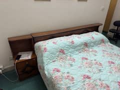 solid wood bed