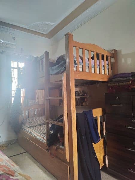 bunk bed with slide 0