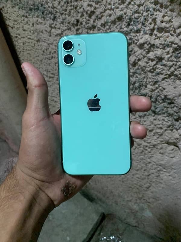 iphone 11 pta 128 gb sage colour batary healt 70 panal change ha 0