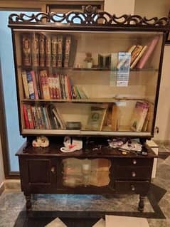 pure wooden book or crockery rack