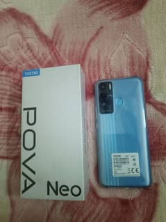 techno pova neo with box charger back cover 0