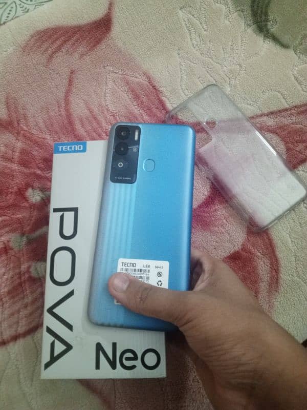 techno pova neo with box charger back cover 6