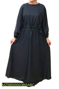 1 Pc Women's Stitched Nida Plain Abaya