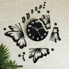 butterfly design wall clock