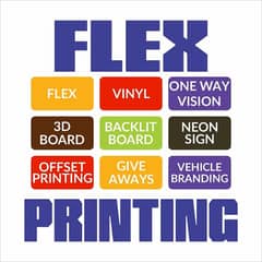 Flex printing | 3D Signs | Neon Signs | paper printing