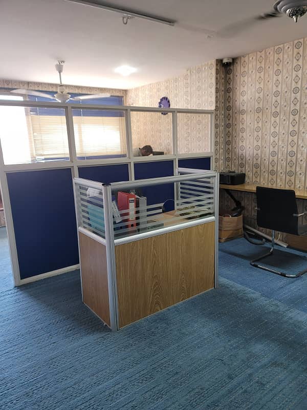 Sharing full furnished office for rent 500sqft in shahar e Faisal 1