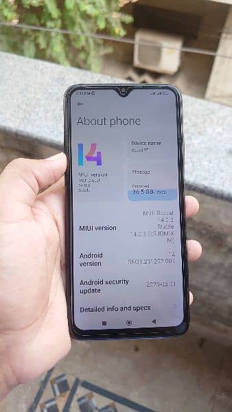 Redmi 9T 4 128 dual sim official pta approved with box 9