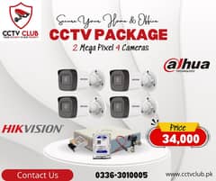 4 CCTV Camera Package