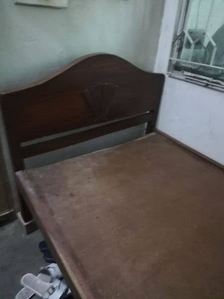 wooden bed available for sale 2