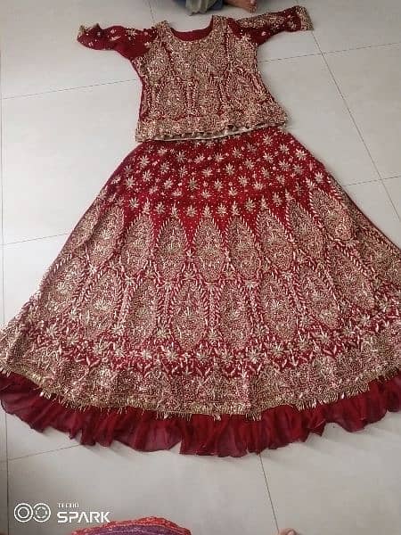 one time use bridal lehenga for sell. 3