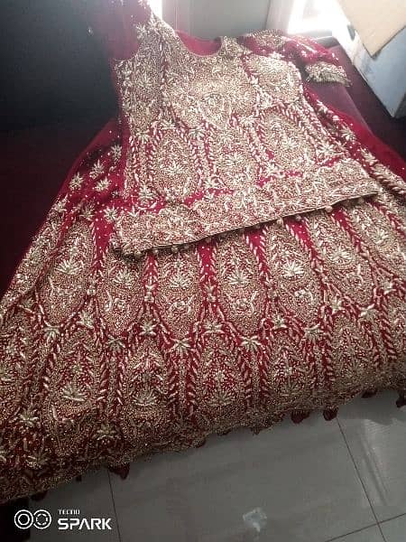 one time use bridal lehenga for sell. 4